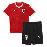 Maglie da calcio Austria Prima Maglia Bambino Europei 2024 Manica Corta (+ Pantaloni corti)